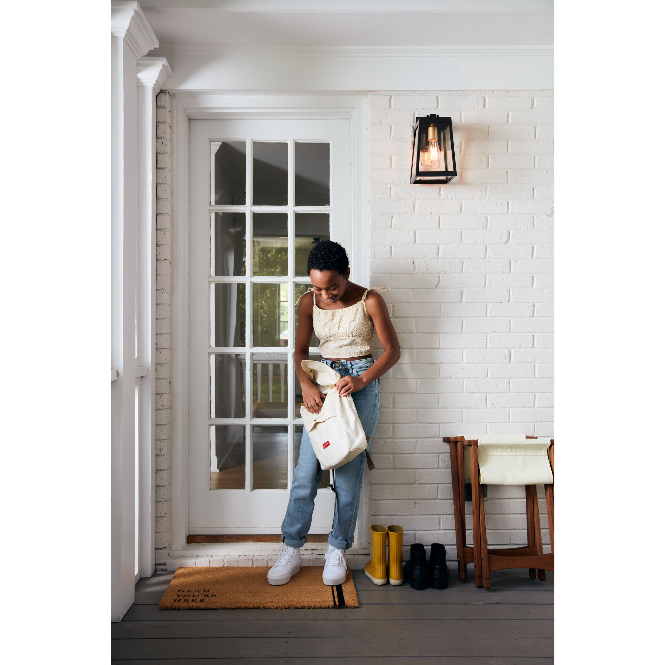 Amberly Grove 1 Light 12 inch Western Bronze Outdoor Wall Lantern