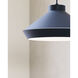 Koma 1 Light 15 inch Satin Black Pendant Ceiling Light