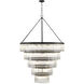 Emory 30 Light 48 inch Black Forged Chandelier Ceiling Light