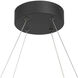 Castello LED 33.63 inch Matte Black Chandelier Ceiling Light