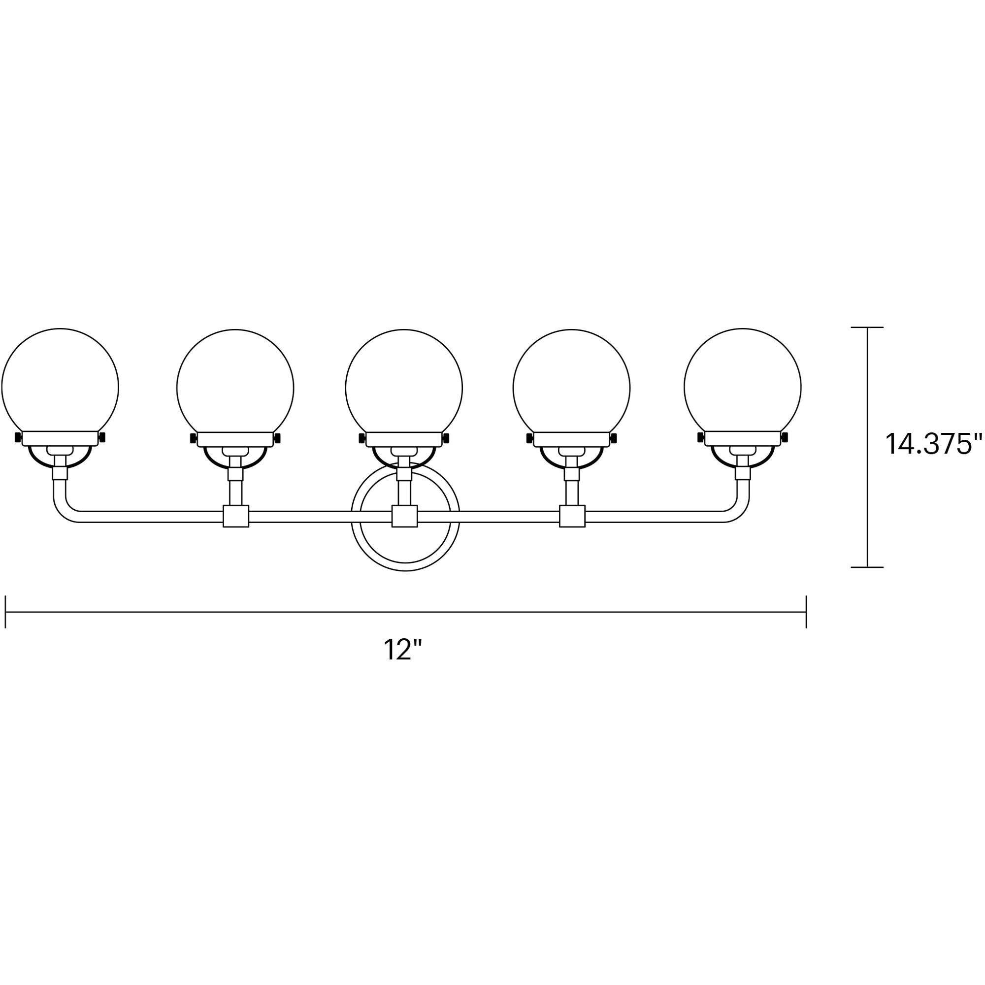 Ian K. Fowler Cafe Wall Bath Fixture Wall Light in Brushed Nickel