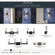Jemsa 2 Light 13.75 inch Black Bath Bracket Wall Light, 2 Arm