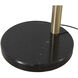 Rancho Mirage 87 inch 9 watt Weathered Brass and Black Arc Floor Lamp Portable Light