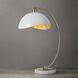 Luna Bella 25 inch 9 watt Weathered Brass and White Table Lamp Portable Light