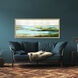 Waterside Green and Turquoise and Beige and Brown Framed Art