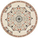 Alfresco 106 X 106 inch Rust/Brown/Beige/Sage/Black Machine Woven Rug in 9 Ft Round, Round