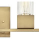 Xander 4 Light 32 inch Heritage Brass Vanity Light Wall Light