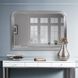 French Philippe 48 X 34 inch Bright Silver Mantel Mirror