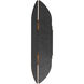 Tectonic LED 18 inch Black and Antique Brass Outdoor Wall Mount