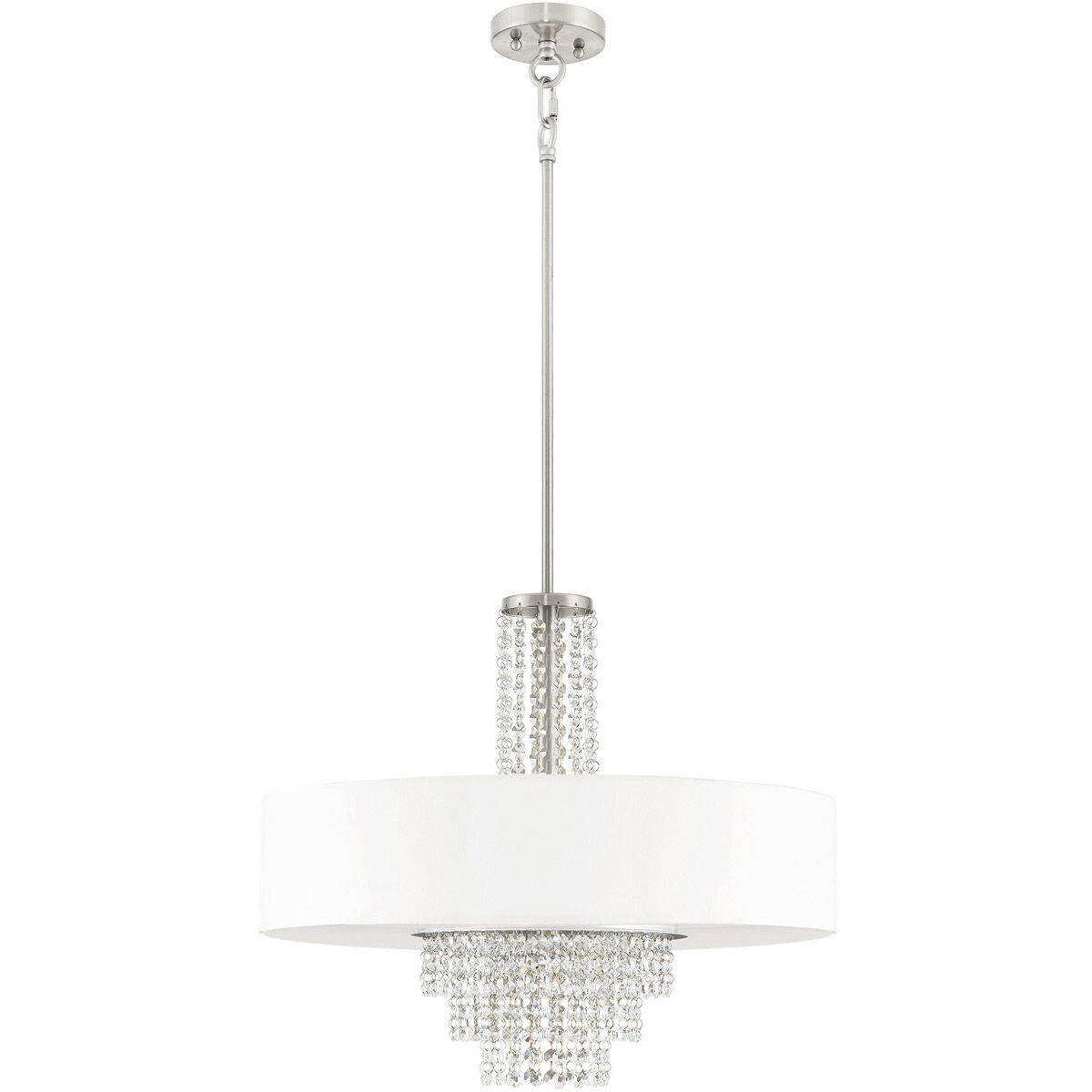 Carlisle 5 Light 22 inch Brushed Nickel Chandelier Ceiling Light