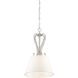 Newport 1 Light 13.25 inch Coastal Weathered White Pendant Ceiling Light