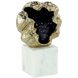 Metallic Geode 10.25 X 6.5 inch Sculpture, on Marble Base