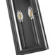 Nova 2 Light 16.5 inch Black Outdoor Wall Light in Clear Glass