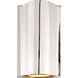Kelly Wearstler Avant LED 7 inch Polished Nickel Curve Sconce Wall Light, Small