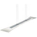 Cartani 4 Light 39.5 inch Chrome Linear Pendant Ceiling Light