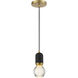 Mixed Up LED 4 inch Sand Coal And Mountain Gold Pendant Ceiling Light