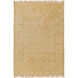 Antique 36 X 24 inch Beige, Mustard, Moss Rug