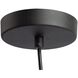 Pinpoint 1 Light 7.9 inch Black Down Pendant Ceiling Light