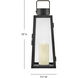 Hugh 7.5 inch Black Outdoor Lantern