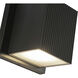 Mavis LED 4 inch Black Exterior Wall Sconce