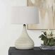 Olsen 25.75 inch 100 watt White and Dark Bronze Indoor Outdoor Table Lamp Portable Light