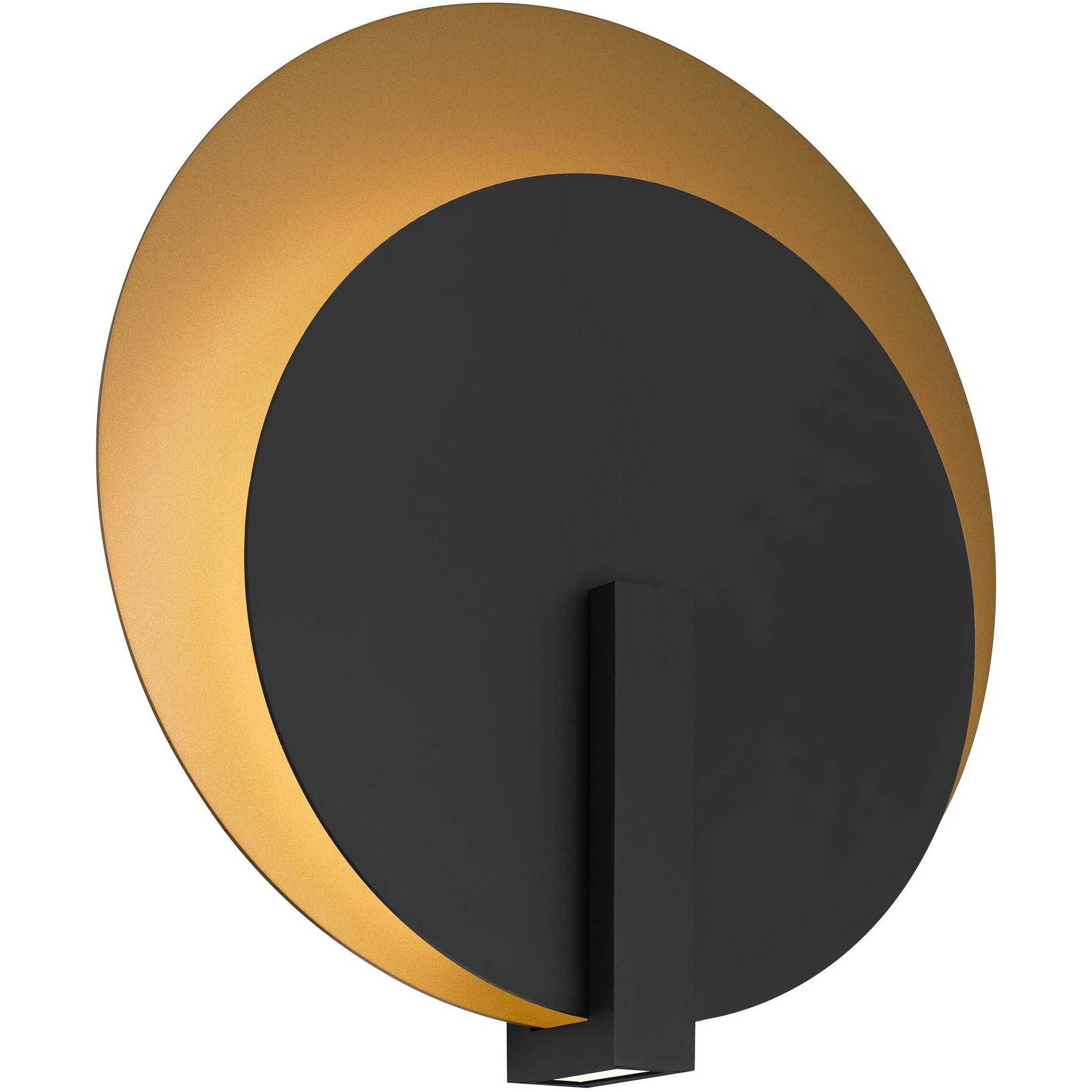 Eclipse LED 18.75 inch Sand Black Outdoor Wall Sconce