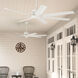 Downtown 60 inch Matte White Outdoor Ceiling Fan