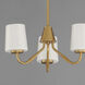 Durham 3 Light 18.5 inch Natural Aged Brass Mini Chandelier Ceiling Light