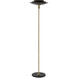 Rancho Mirage 72 inch 60.00 watt Matte Black and Weathered Brass Torchiere Portable Light