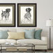 Canine Gaze Canine Watch Black and Beige and Neutral Framed Art