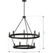 Dalvor 12 Light 42.75 inch Dark Bronze Pendant Ceiling Light