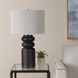 Macon 29.5 inch 150 watt Matte Black Glaze and Antique Brass Table Lamp Portable Light