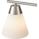 Vivica Vanity Light Wall Light in Brushed Nickel