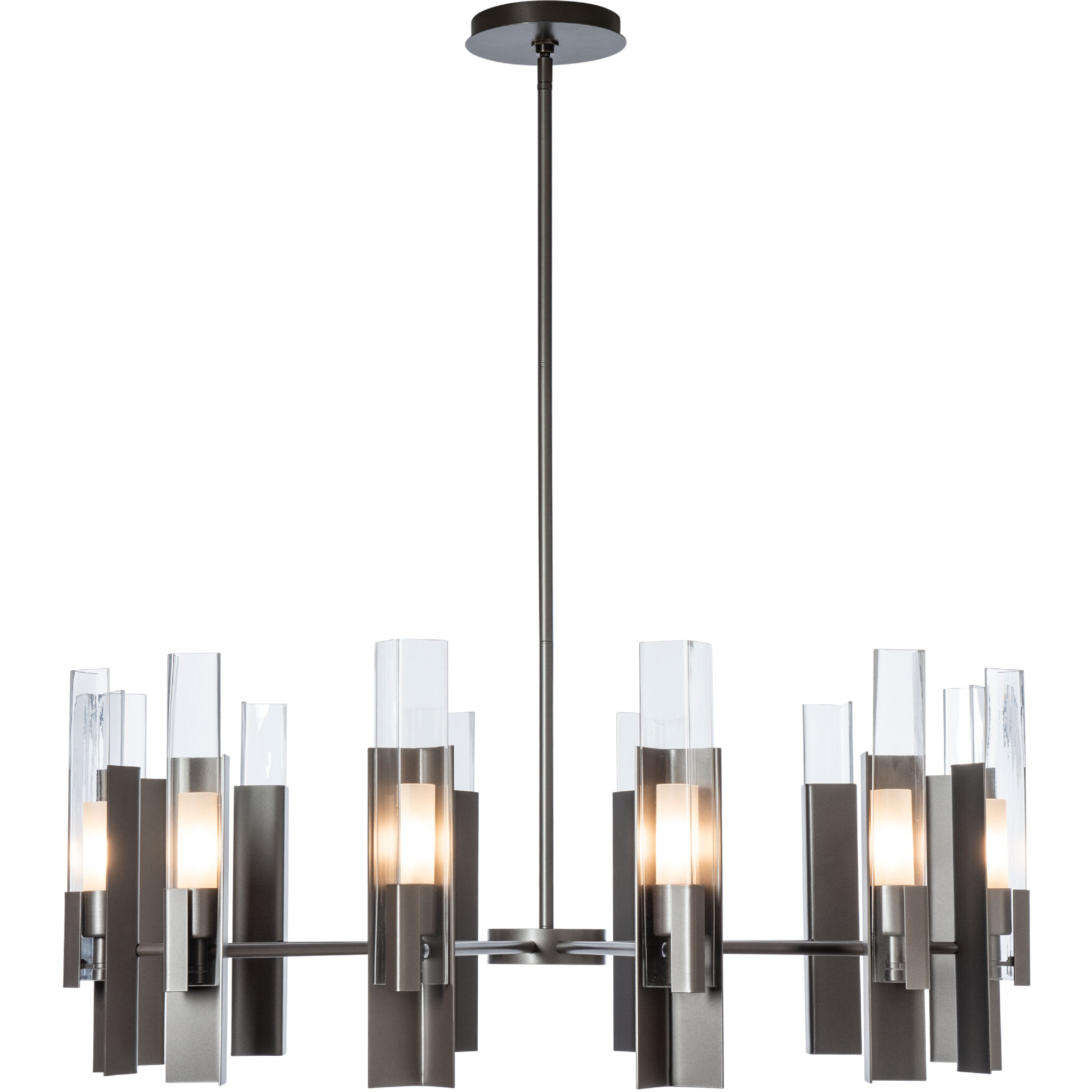 Summit 12 Light 40.2 inch Dark Smoke Pendant Ceiling Light in Clear