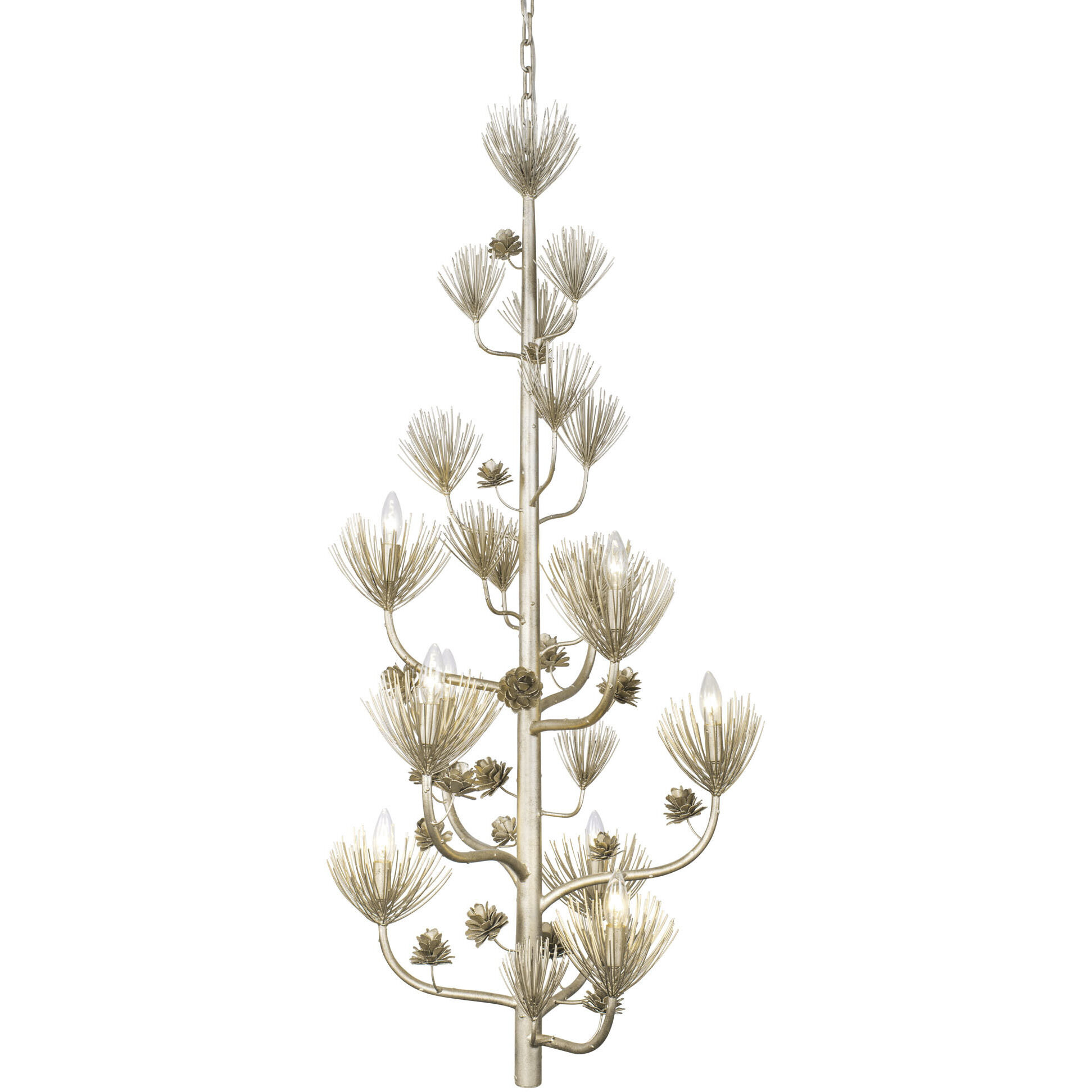 Pinion 9 Light 30 inch Zen Gold Foyer Pendant Ceiling Light