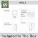 Melia 65 inch Fresh White with White Washed Oak Blades Outdoor Ceiling Fan
