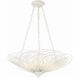 Doral 6 Light 24 inch Matte White Chandelier Ceiling Light