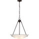 Brentwood 3 Light 22.5 inch Old Bronze Pendant Ceiling Light