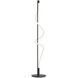 Cursive 60 inch 20 watt Black Floor Lamp Portable Light