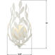 Broche Bath Wall Light in Matte White