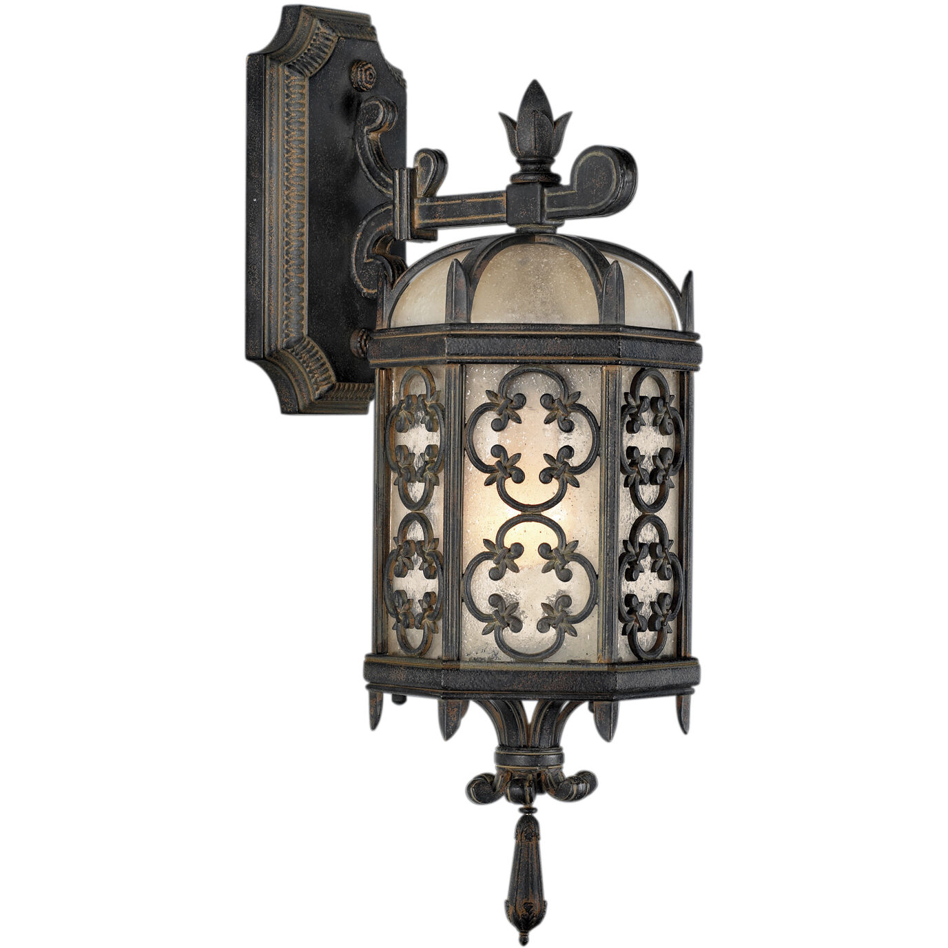 Costa del Sol 1 Light 20 inch Black Outdoor Wall Mount