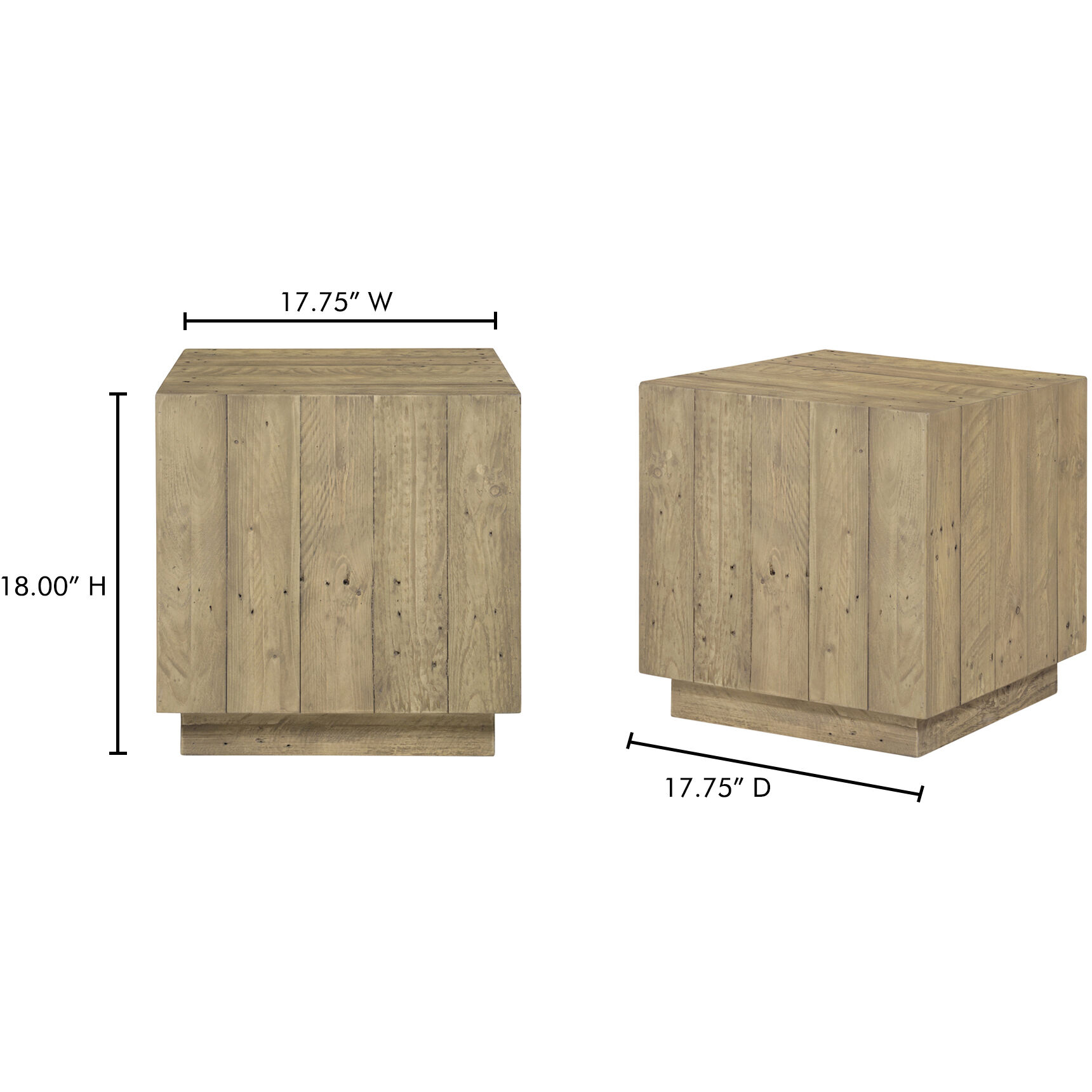 Jasper 18 X 17.75 inch Brown Accent Table