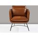 Stanley Camel Brown Distressed PU Leather Chair