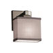Textile LED 7 inch Brushed Nickel ADA Wall Sconce Wall Light