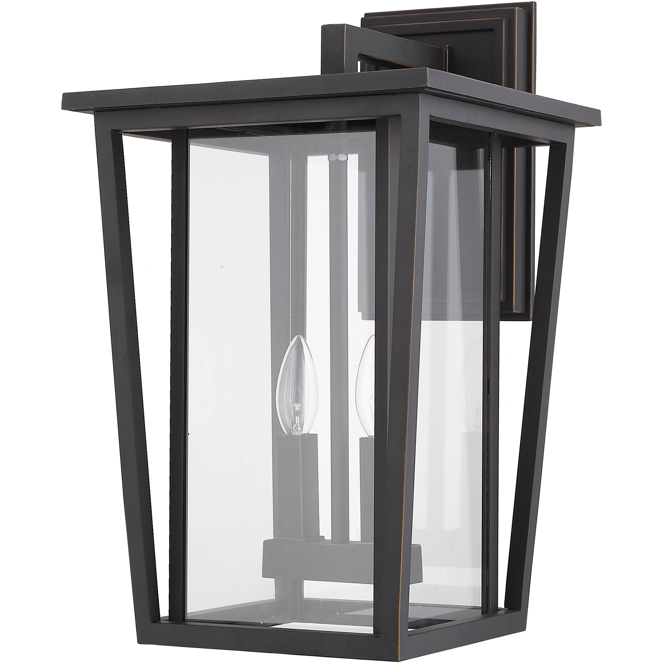 Seoul 2 Light 18.75 inch Oil Rubbed Bronze Outdoor Wall Light