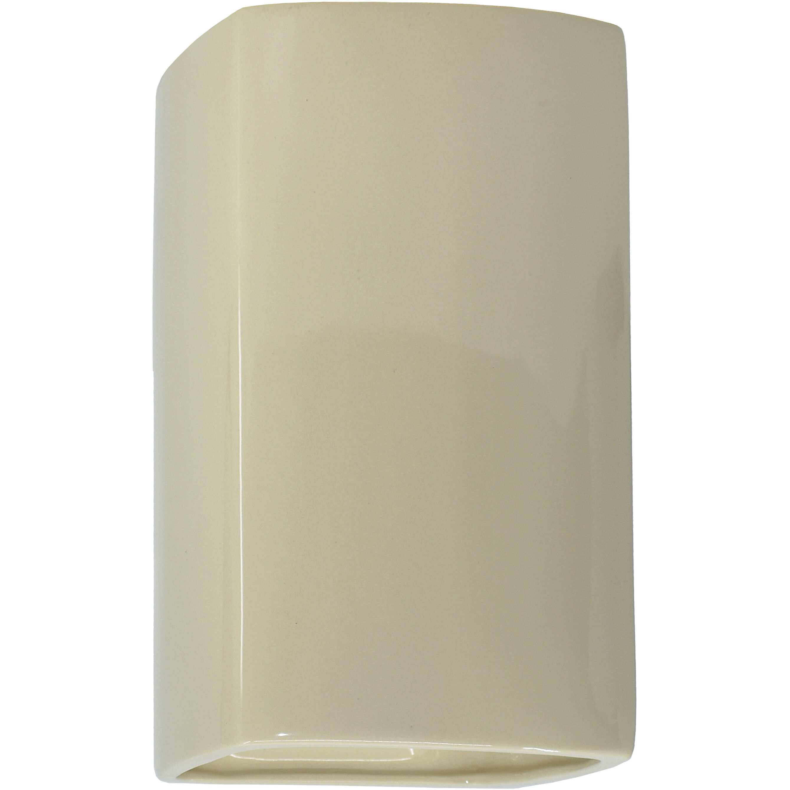 Ambiance Rectangle LED 7.25 inch Vanilla Gloss ADA Wall Sconce Wall Light, Large