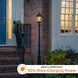 Royal LED 87 inch Black Lamp Post Set, Solar