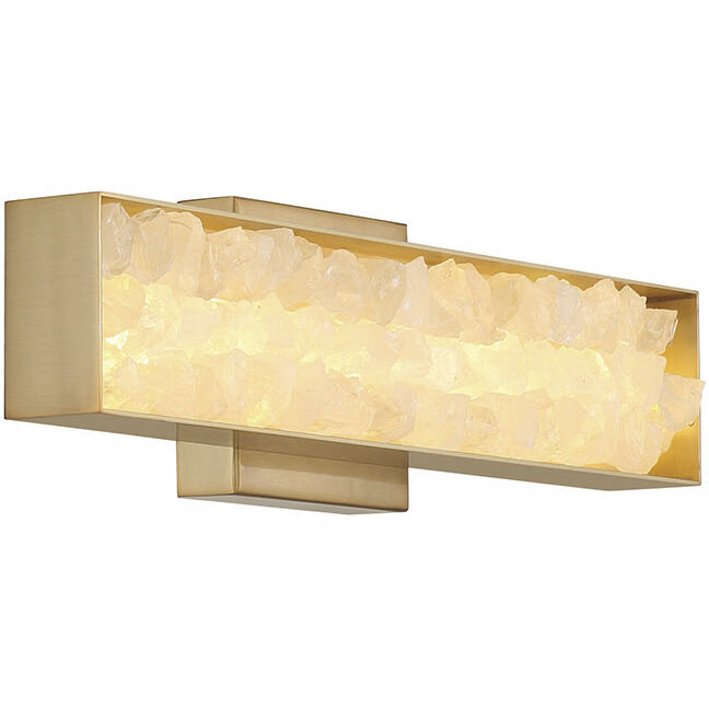 Divinely LED 3 inch Celeste Brass ADA Wall Sconce Wall Light