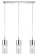 Diamond 3 Light 28 inch Chrome Linear Pendant Ceiling Light