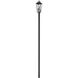 Gannon 3 Light 144.75 inch Black Outdoor Post Mounted Fixture in G9